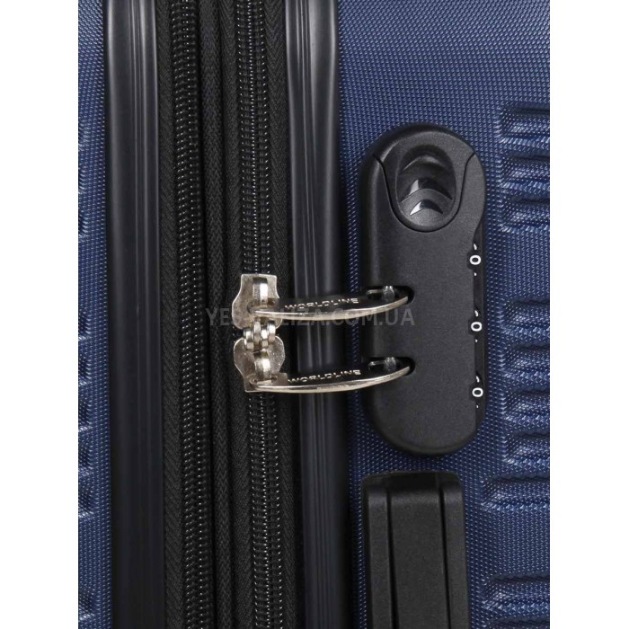 Чемодан Франция малый S синий 55х40х25(+5)см/50л/2.9кг/Worldline 805, фото 9