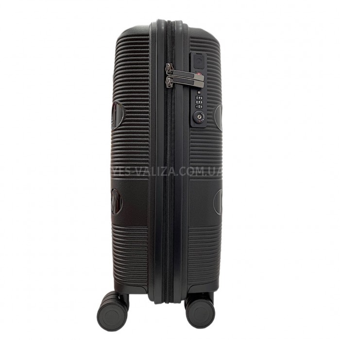 Валіза Airtex ручна поклажа S поліпропілен чорна 55х40х20см/38л/2.4кг, фото 4