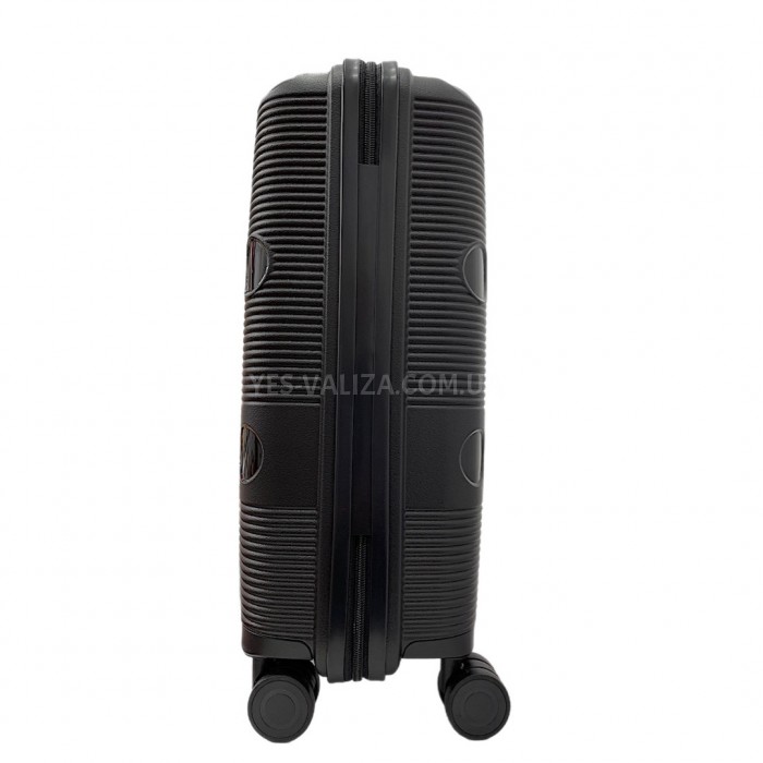 Валіза Airtex ручна поклажа S поліпропілен чорна 55х40х20см/38л/2.4кг, фото 5