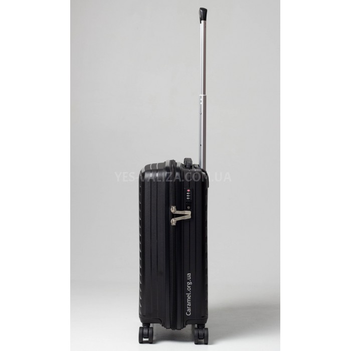 Чемодан ручная кладь S полипропилен чёрный 55х36х20/35л/2.7кг/Snowball, фото 5