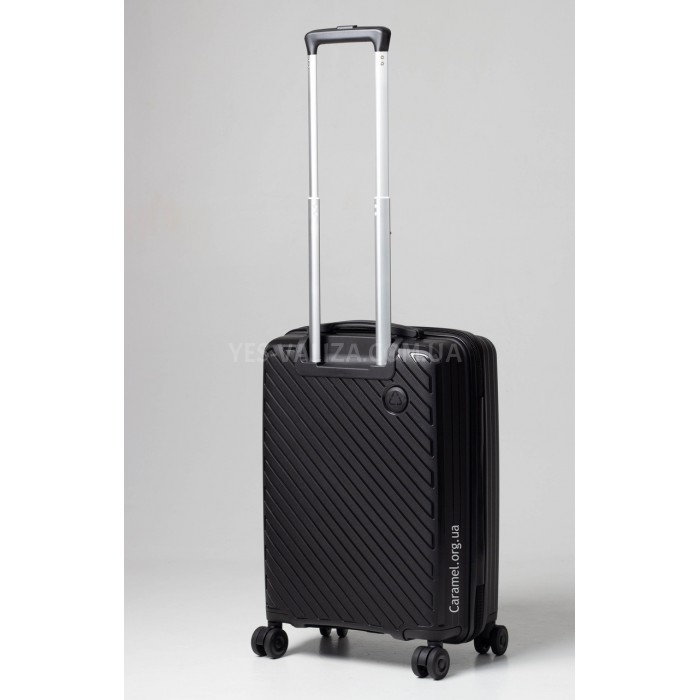 Валіза ручна поклажа S поліпропілен чорна 55х36х20/35л/2.7кг/Snowball, фото 3