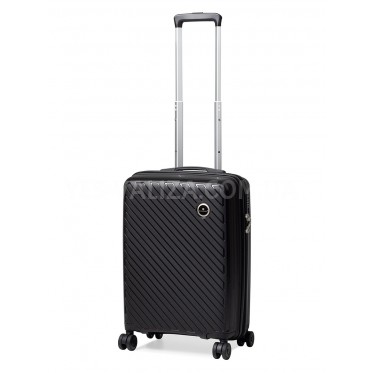 Чемодан ручная кладь S полипропилен чёрный 55х36х20/35л/2.7кг/Snowball