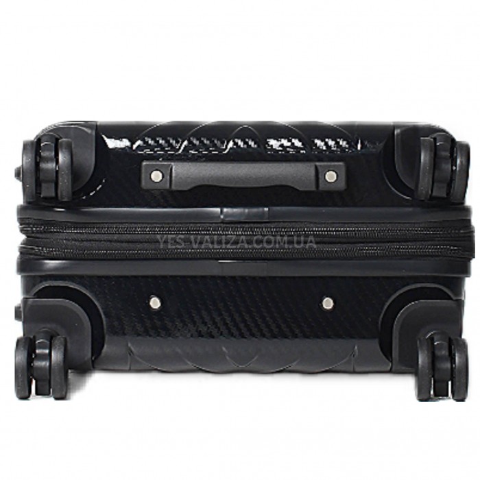 Чемодан большой L поликарбонат чёрный 76х52х30+5см/125л/5кг/Airtex 641, фото 6