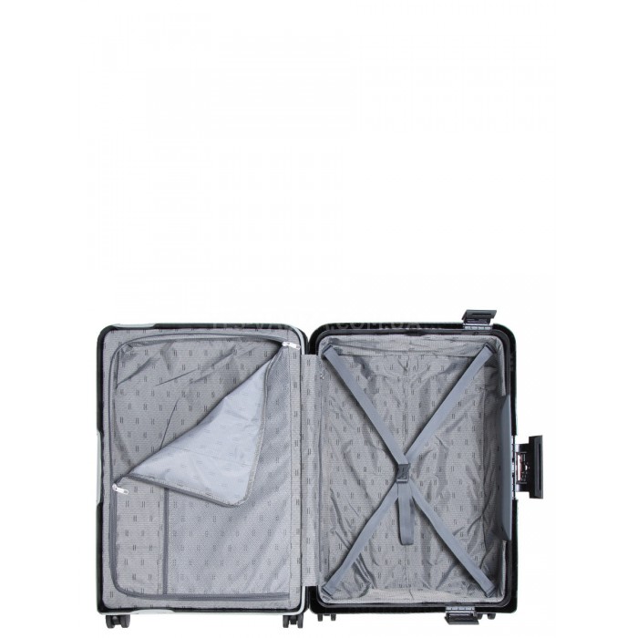 Чемодан средний M полипропилен чёрный 68х47х27см/76л/4.6кг/Airtex 645, фото 10