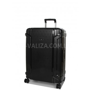 Чемодан средний M полипропилен чёрный 68х47х27см/76л/4.6кг/Airtex 645