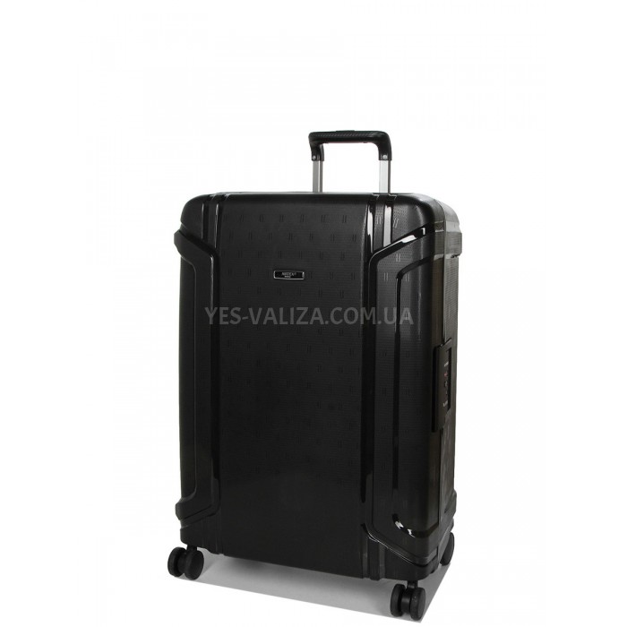 Чемодан средний M полипропилен чёрный 68х47х27см/76л/4.6кг/Airtex 645, фото 1