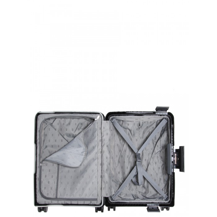 Чемодан малый S полипропилен чёрный 55х36х21см/33л/3.45кг/Airtex 645, фото 10