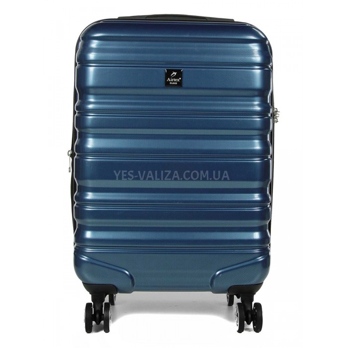 Чемодан Airtex ручная кладь S поликарбонат синий 55х36х20см/35л/2.4кг, фото 3