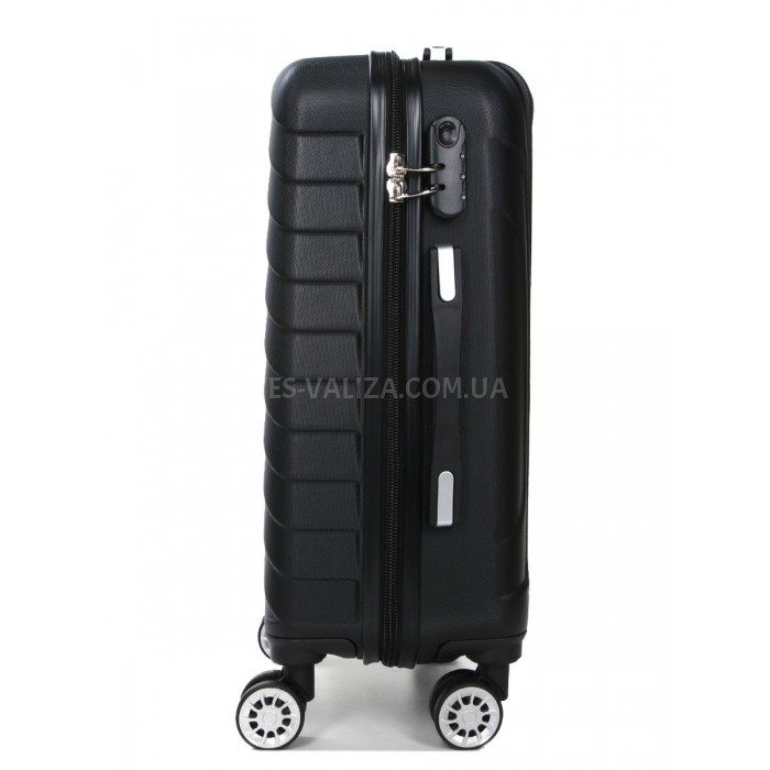 Чемодан ручная кладь S чёрный 58х39х23см/40л/2.7кг/Madisson 03403, фото 4