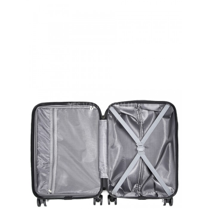 Чемодан Франция средний M чёрный 67x45x26см/65л/3.4кг/Madisson 93303, фото 10