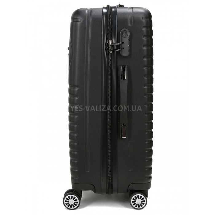 Чемодан Франция средний M чёрный 67x45x26см/65л/3.4кг/Madisson 93303, фото 4