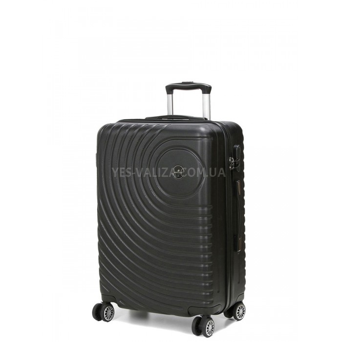 Чемодан Франция средний M чёрный 67x45x26см/65л/3.4кг/Madisson 93303, фото 1