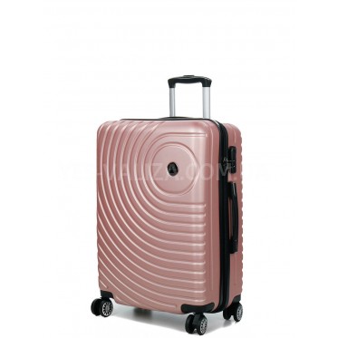Чемодан Франция средний M розовый 67x45x26см/65л/3.4кг/Madisson 93303
