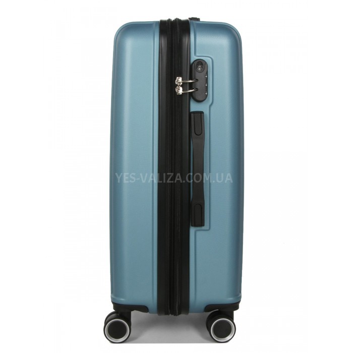 Валіза Франція середня M блакитний 66х42х26+5/74л/3.5кг/Worldline 623, фото 4