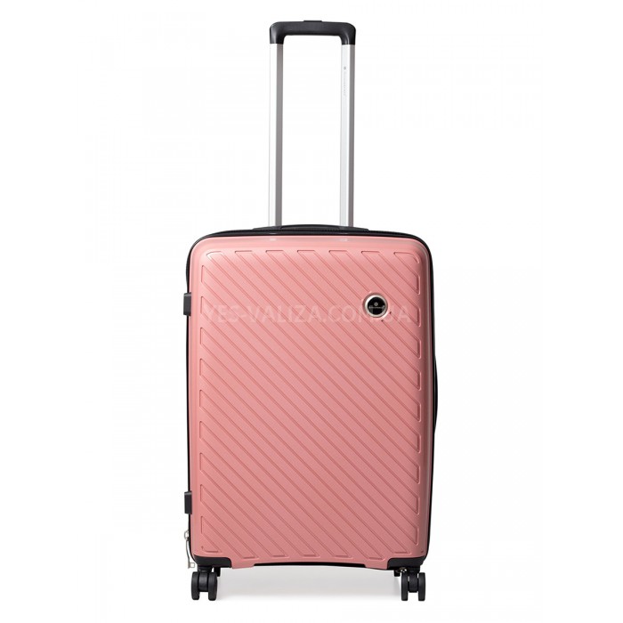 Чемодан средний M полипропилен пудра 66х46х26/67л/3.5кг/Snowball 20203, фото 2