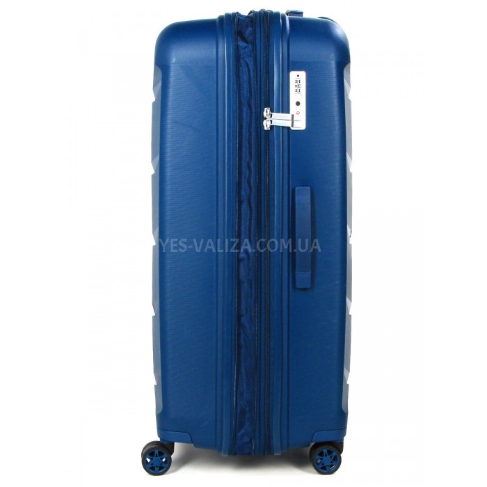 Валіза Airtex велика L поліпропілен синя 79х52х30(+5)см/119л/5кг, фото 3