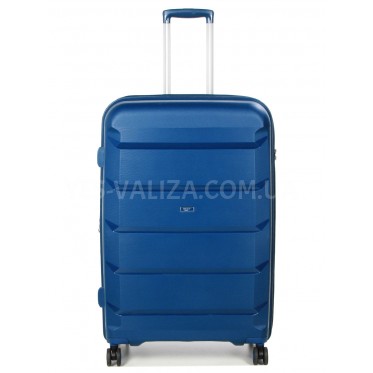 Валіза Airtex велика L поліпропілен синя 79х52х30(+5)см/119л/5кг
