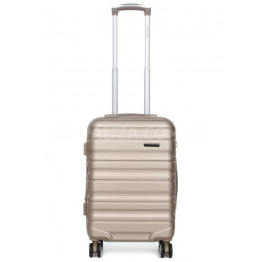 Чемодан ручная кладь S шампань 55х35х20(+5)см/42л/2.8кг/Worldline 628