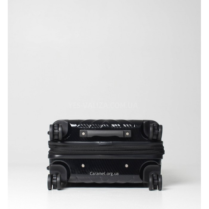Чемодан малый S поликарбонат чёрный 55х40х22+5см/50л/2.8кг/Airtex 641, фото 8