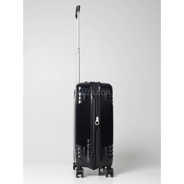 Валіза мала S полікарбонат чорна 55х40х22(+5)см/50л/2.8кг/Airtex 641, фото 6