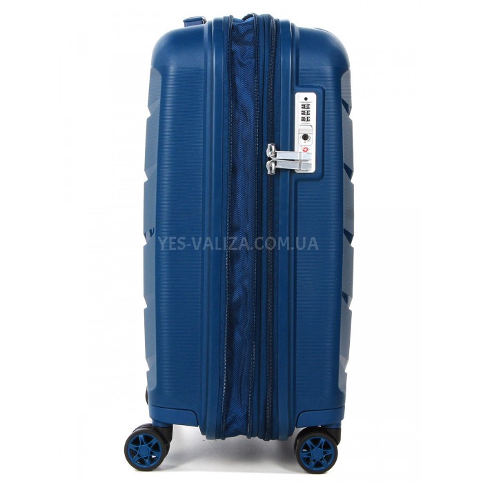 Чемодан Airtex ручная кладь полипропилен синий55х38х22(+5)см/50л/3.2кг, фото 4