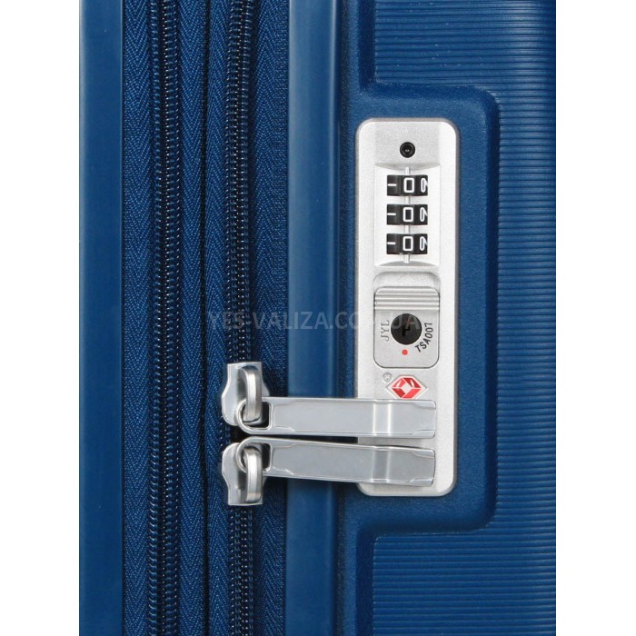 Валіза Airtex ручна поклажа поліпропілен синя 55х38х22(+5)см/50л/3.2кг, фото 8