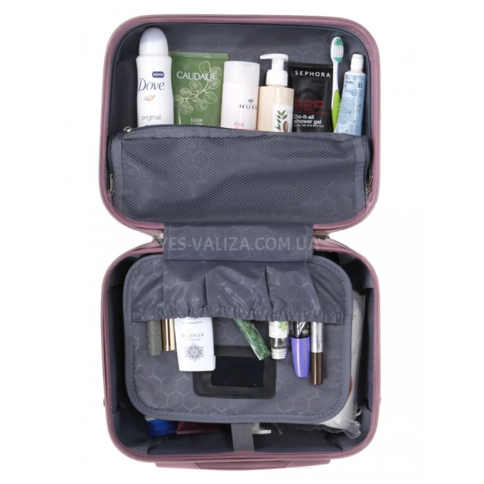 Кейс(ручна поклажа) Франція рожевий 34х28х18см/15л/1кг/Worldline 628, фото 8