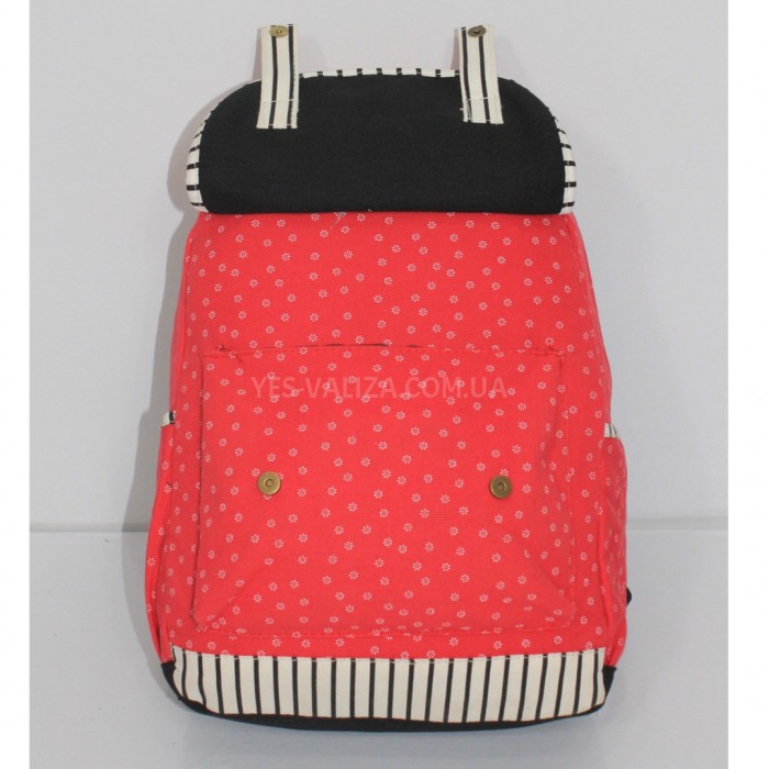 Рюкзак (ручная кладь) ткань красный 40x30x20см/24л/0.5кг/Fly 777, фото 4