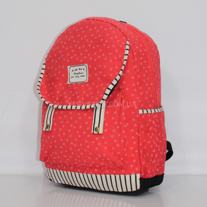 Рюкзак (ручная кладь) ткань красный 40x30x20см/24л/0.5кг/Fly 777, фото 2