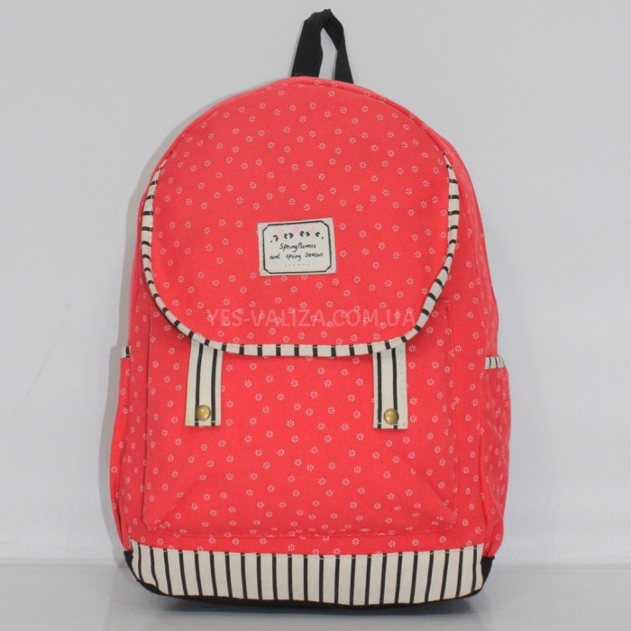 Рюкзак (ручная кладь) ткань красный 40x30x20см/24л/0.5кг/Fly 777, фото 1