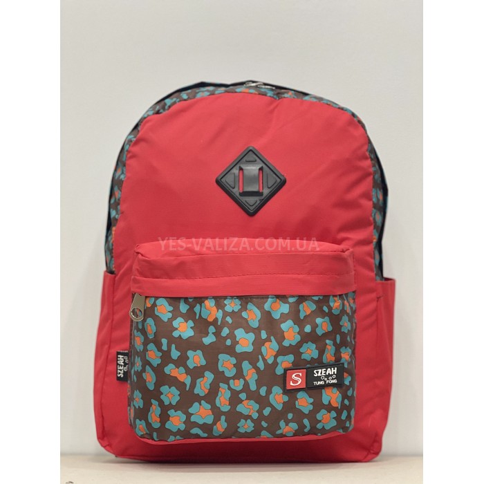 Рюкзак (ручная кладь) ткань красный 40x30x20см/24л/0.5кг/Fly 777, фото 2