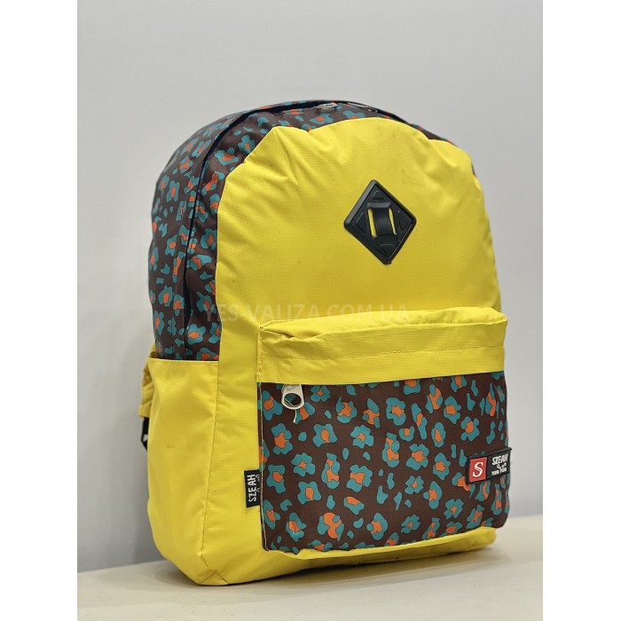 Рюкзак (ручна поклажа) тканина жовтий 40x30x20см/24л/0.5кг/Fly 777, фото 3