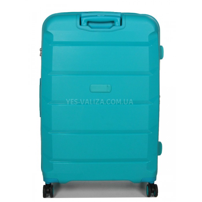 Валіза Airtex велика L поліпропілен бірюза 79х52х30(+5)см/131л/5кг, фото 3