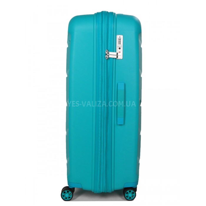 Валіза Airtex велика L поліпропілен бірюза 79х52х30(+5)см/131л/5кг, фото 7