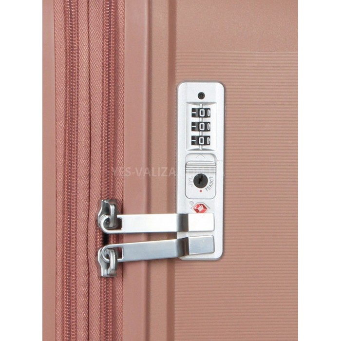 Валіза Airtex велика L поліпропілен пудра 79х52х30(+5)см/131л/5кг, фото 8