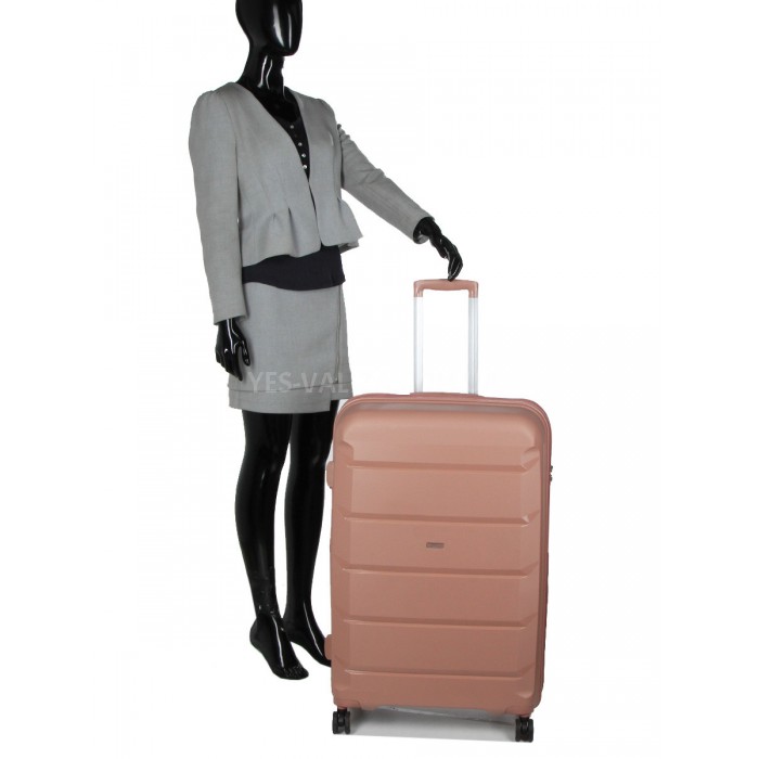 Чемодан Airtex большой L полипропилен пудра 79х52х30(+5)см/131л/5кг, фото 9