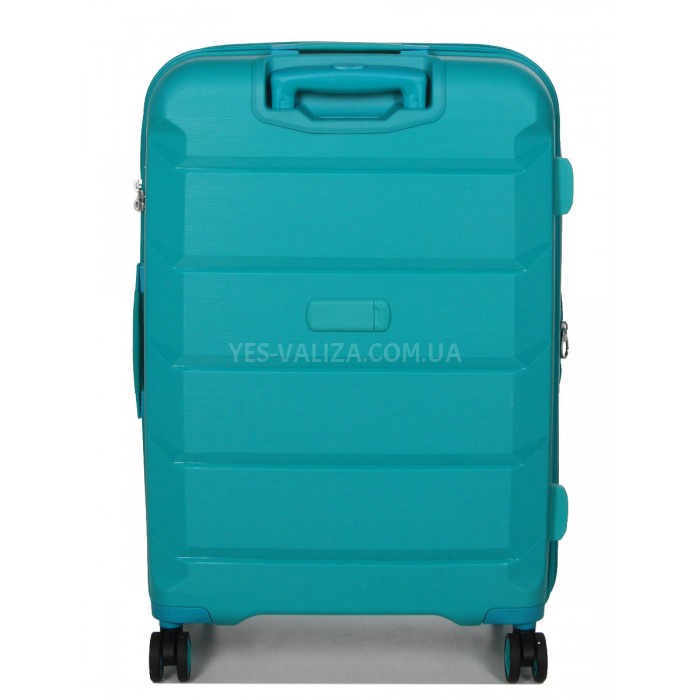 Валіза Airtex середня M поліпропілен бірюза 67х47х26(+5)см/87л/4.1кг, фото 3