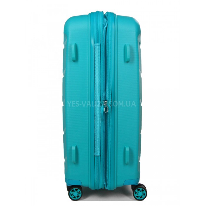 Валіза Airtex середня M поліпропілен бірюза 67х47х26(+5)см/87л/4.1кг, фото 5