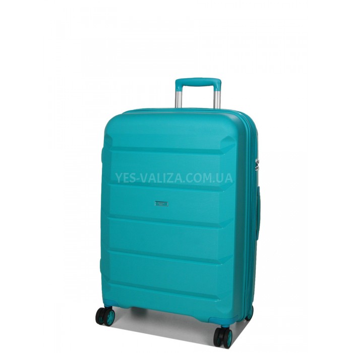 Валіза Airtex середня M поліпропілен бірюза 67х47х26(+5)см/87л/4.1кг, фото 2