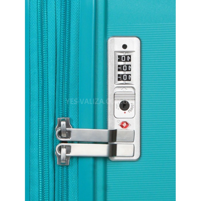 Чемодан Airtex средний M полипропилен бирюза 67х47х26(+5)см/87л/4.1кг, фото 8