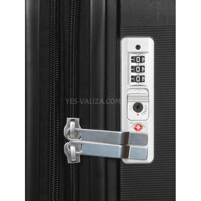 Валіза Airtex середня M поліпропілен чорна 67х47х26(+5)см/87л/4.1кг, фото 8