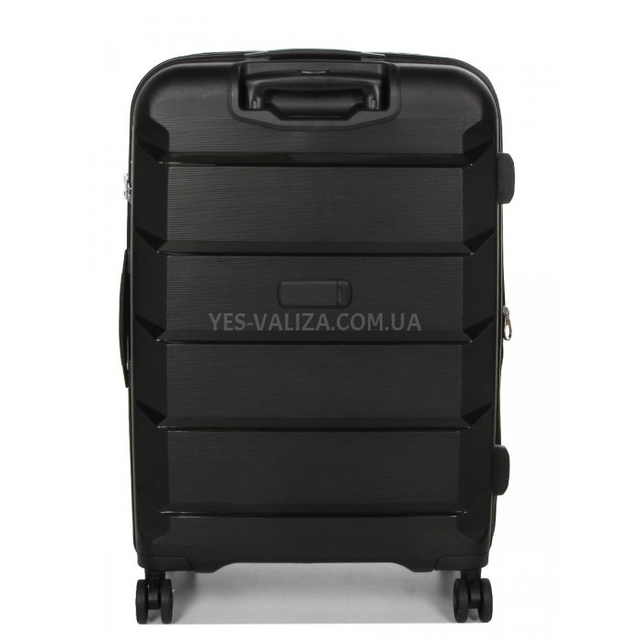 Валіза Airtex середня M поліпропілен чорна 67х47х26(+5)см/87л/4.1кг, фото 3