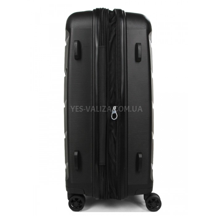 Валіза Airtex середня M поліпропілен чорна 67х47х26(+5)см/87л/4.1кг, фото 5