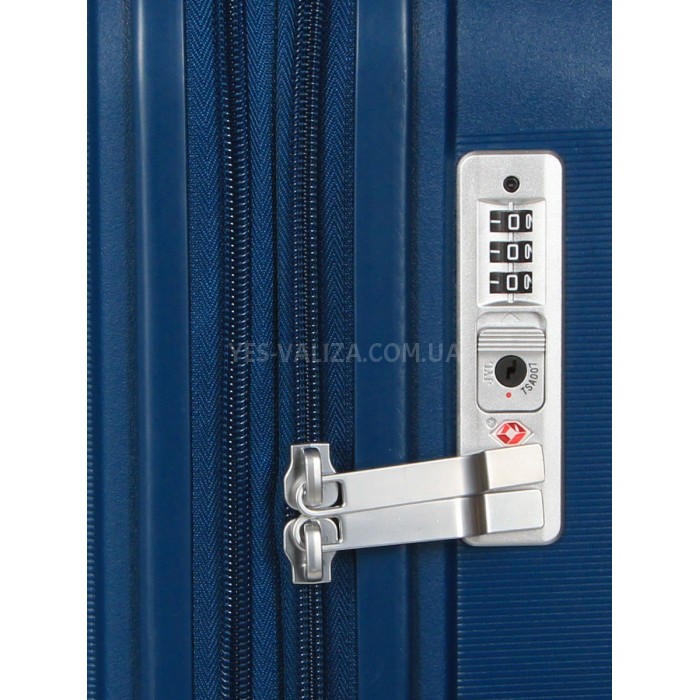 Валіза Airtex середня M поліпропілен синя 67х47х26(+5)см/87л/4.1кг, фото 8