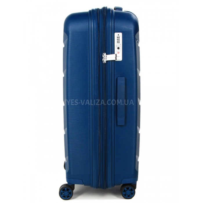 Чемодан Airtex средний M полипропилен синий 67х47х26(+5)см/87л/4.1кг, фото 4