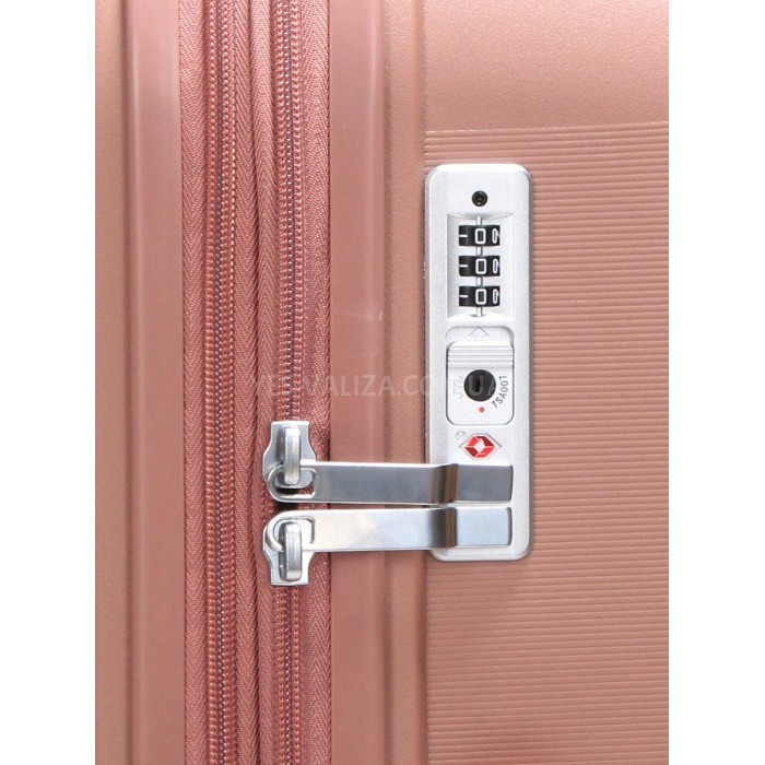 Валіза Airtex середня M поліпропілен пудра 67х47х26(+5)см/87л/4.1кг, фото 8