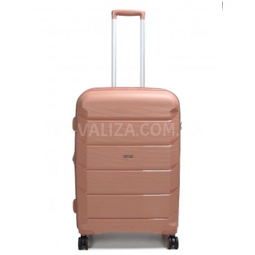 Валіза Airtex середня M поліпропілен пудра 67х47х26(+5)см/87л/4.1кг