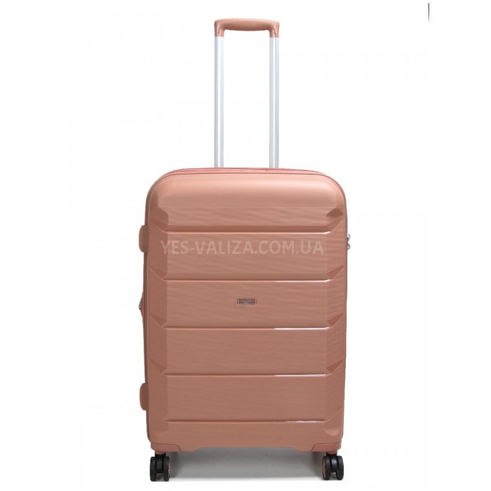 Валіза Airtex середня M поліпропілен пудра 67х47х26(+5)см/87л/4.1кг, фото 1