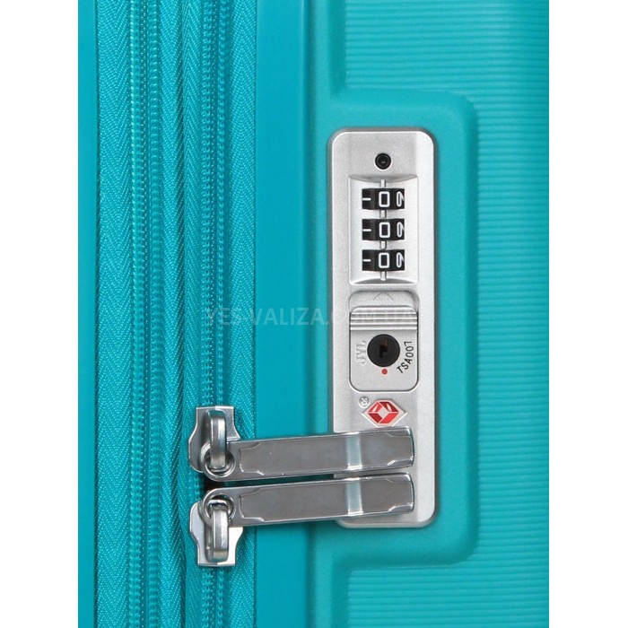 Чемодан Airtex ручная кладь полипропилен бирюза 55х38х22(+5)см/48л/3.2, фото 8
