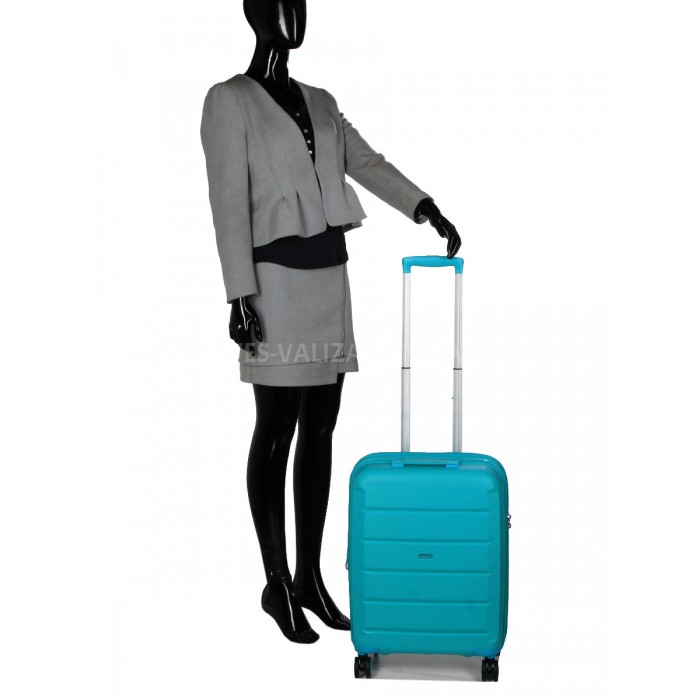 Чемодан Airtex ручная кладь полипропилен бирюза 55х38х22(+5)см/48л/3.2, фото 9